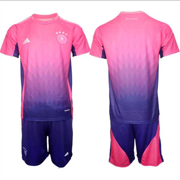 Men's Germany Blank Pink Purple 2024-25 Away Soccer Jersey Suit,We sell and wholesale Men's Germany Blank Pink Purple 2024-25 Away Soccer Jersey Suit on line form chian!